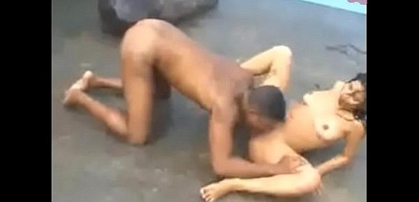  Village Jock And Babe Outdoor Fuck In The Rain In Public Hot